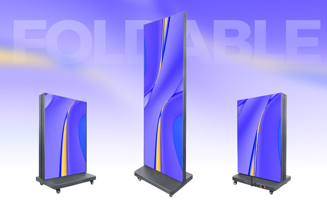 640×1920mm Indoor Foldable Poster LED Display