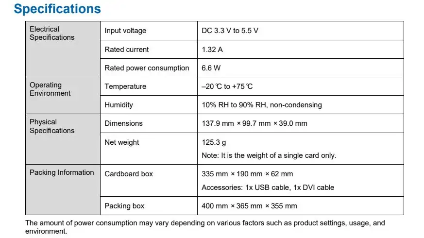 Novastar MSD600 LED Sending Card Specifications