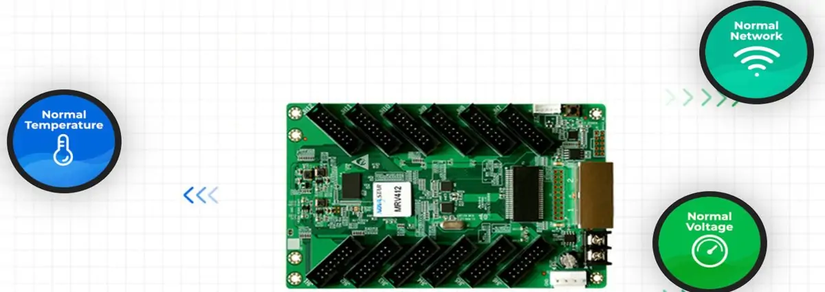 Temperature and Voltage Monitoring of Receiving Card LED Display Manufacturer in China HonghaiLED Temperature and Voltage Monitoring of Receiving Card