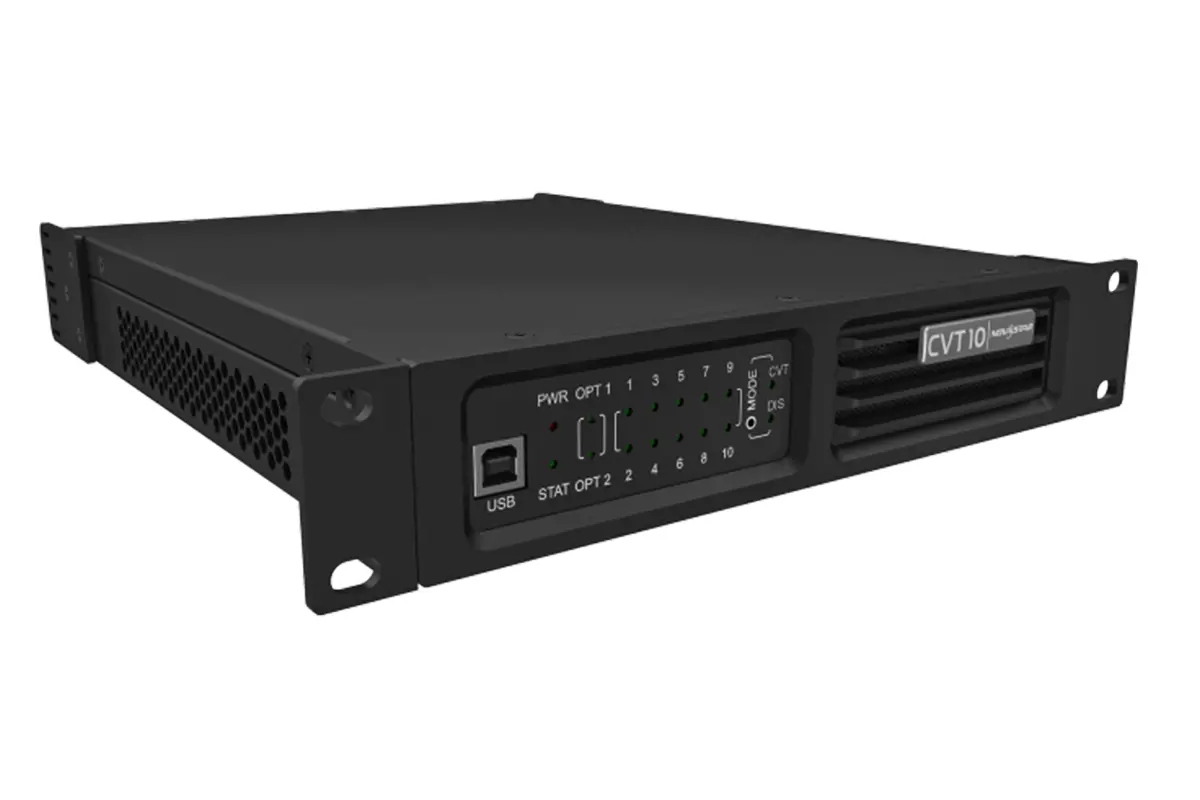 NovaStar CVT10 fiber converter for LED display with optical and Gigabit Ethernet ports
