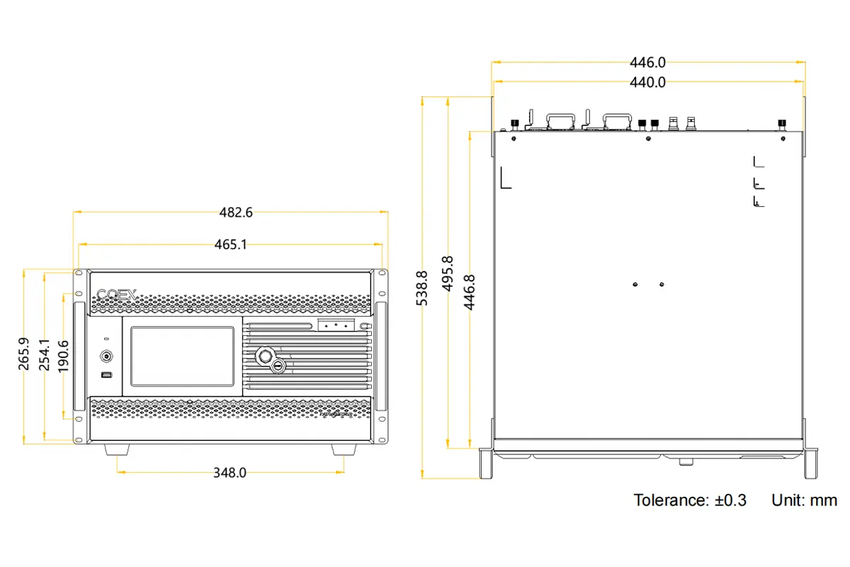 Novastar MX6000 Pro video wall controller Dimensions