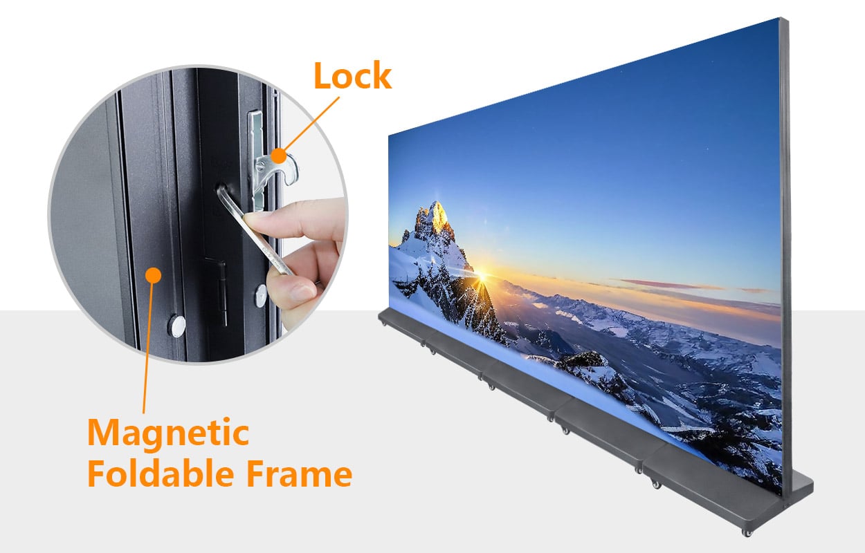 640×1920mm Indoor Foldable Poster LED Display