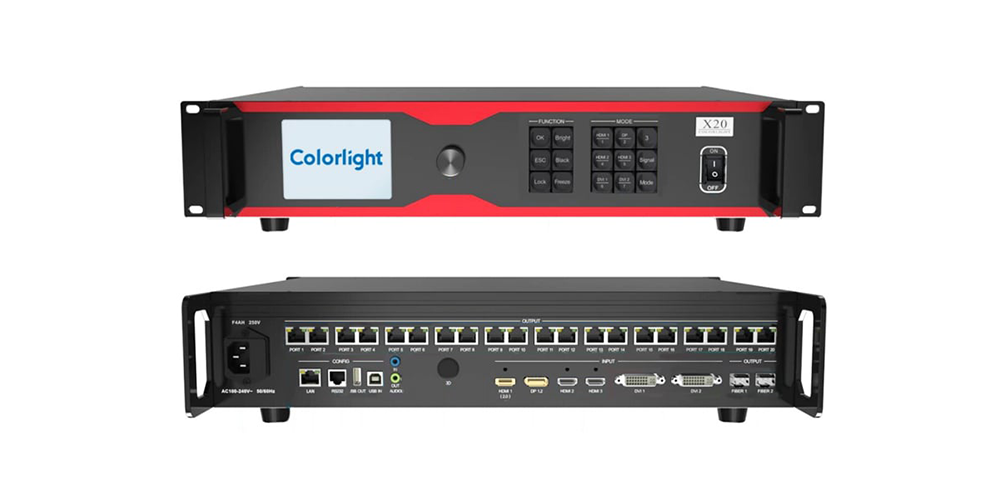 Colorlight X20 LED display controller and 4K video processor