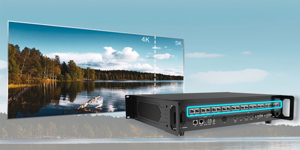 Colorlight X20 4K input ports including HDMI 2.0, DP 1.2, HDMI 1.4 and DVI