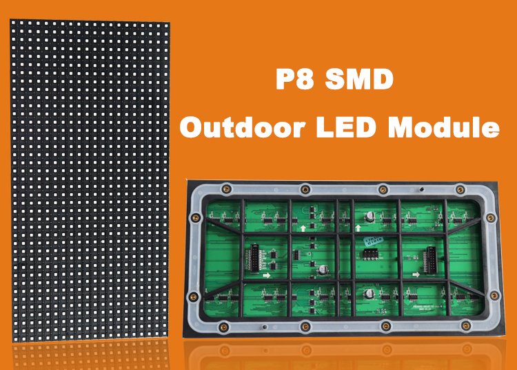 320mmx160mm P8 Outdoor LED Module LED Display Manufacturer in China HonghaiLED 320mmx160mm Outdoor LED Display Module Standard Size