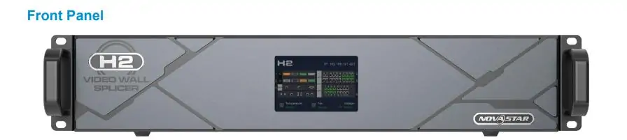 Front Panel of Novastar H2