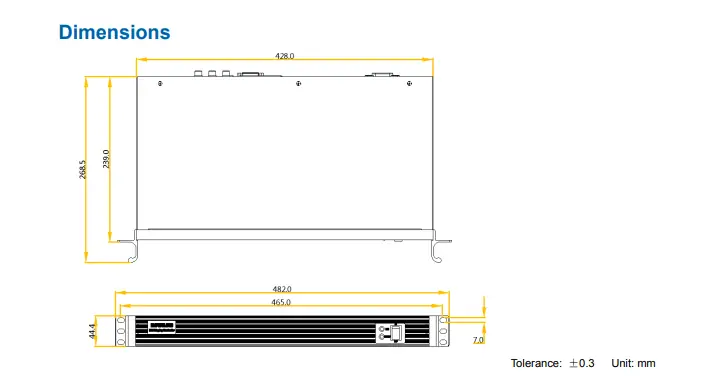 Novastar MCTRL500 Dimensions