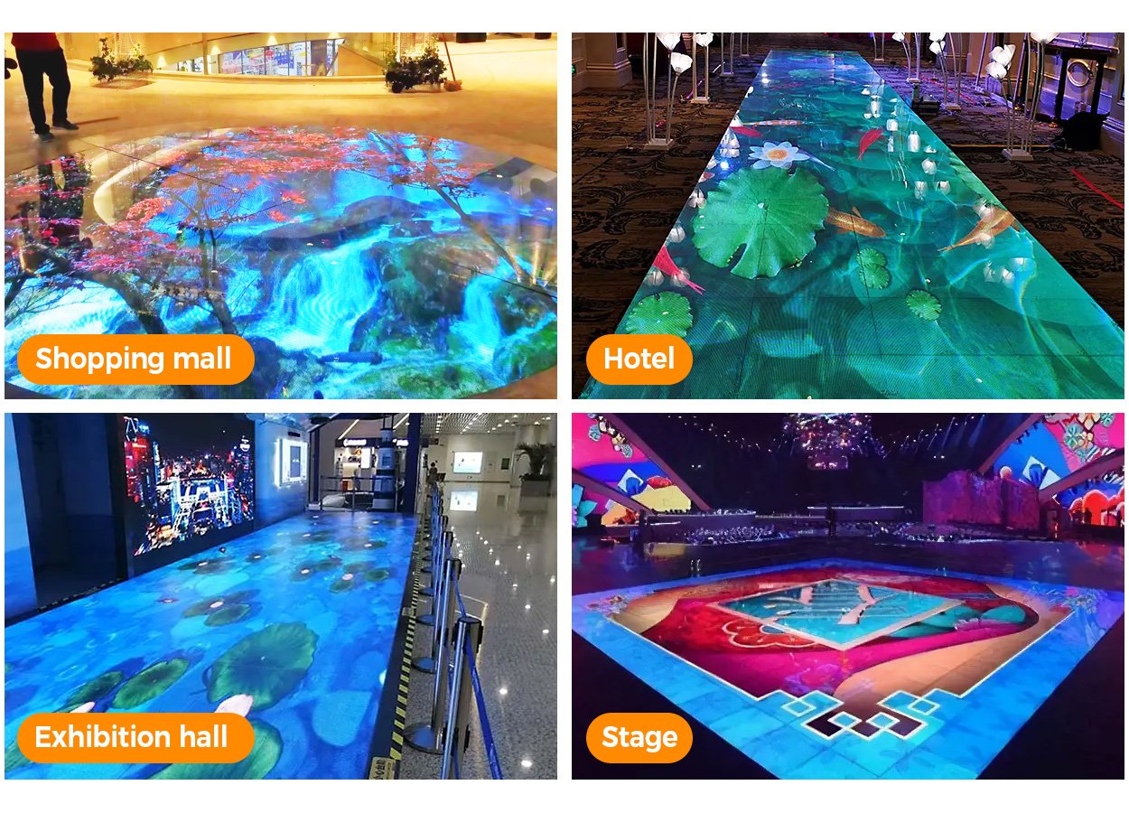 Floor LED Display3 LED Display Manufacturer in China HonghaiLED Floor LED Display 3
