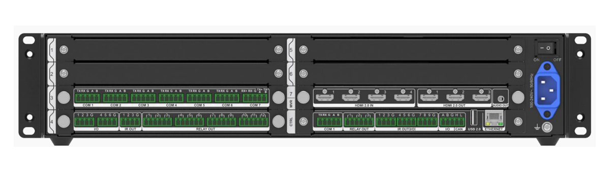 Vunit 3000 Control Processor Rear Panel