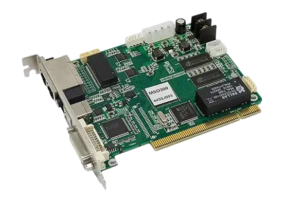 NovaStar MSD300 sending card showing DVI, USB and Ethernet ports