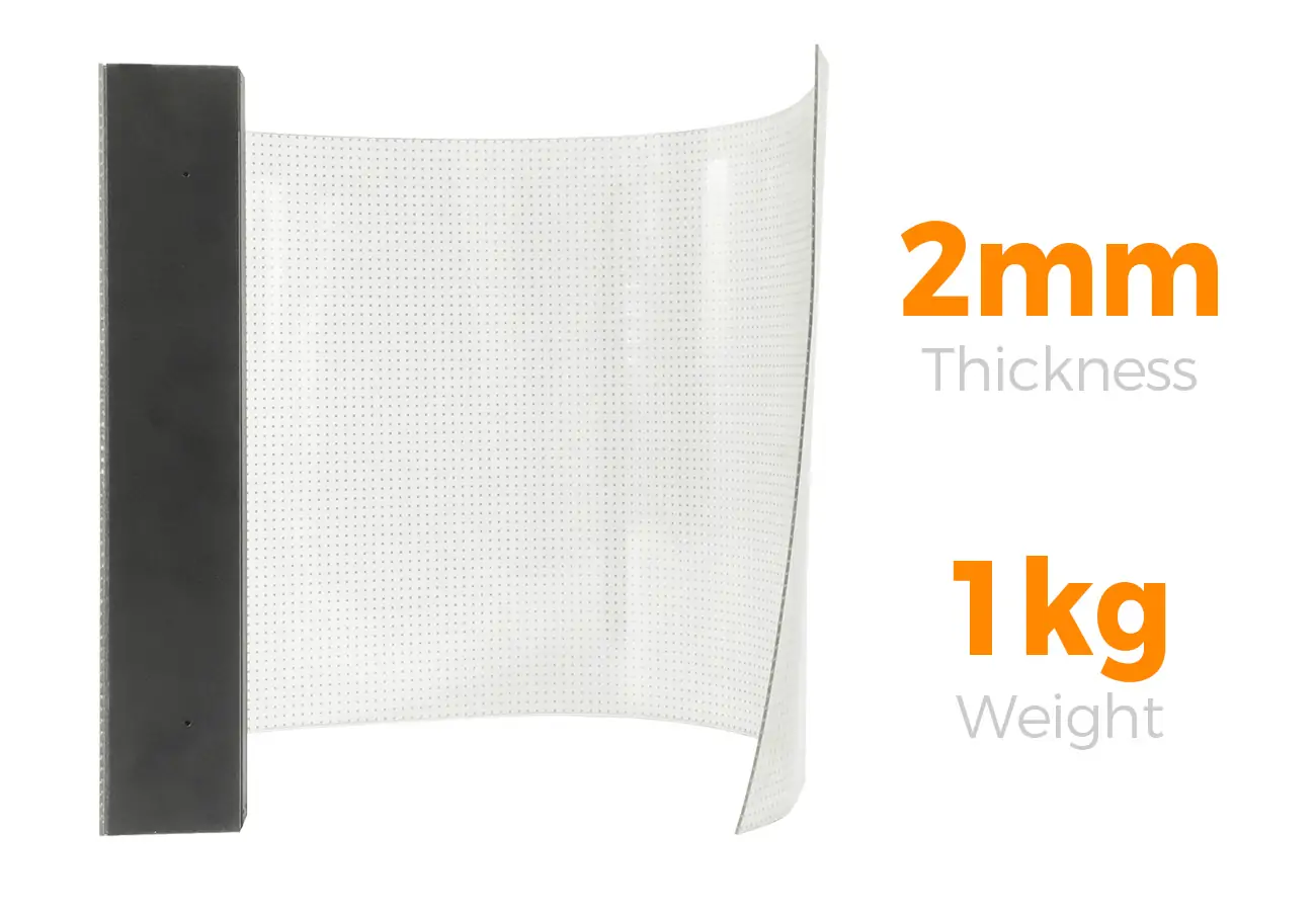 UltraThin Flexible Roll Up LED Screen LED Display Manufacturer in China HonghaiLED Ultra Thin Flexible Roll Up LED Screen