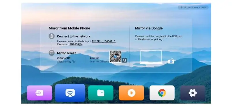 screen mirroring of Novastar TU20 pro