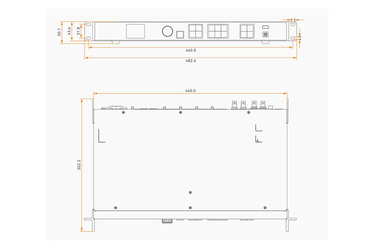 Novastar VX600 Pro video wall controller dimensions